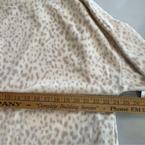 Gap Body Microfleece Top birch beige leopard print - Picture 6 of 8